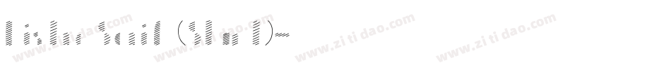 Bistro Serif (Slant)字体转换